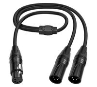 XMSJSIY Cavo splitter a Y da 4 pin XLR femmina a 2 maschi
