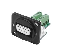 XMSJSIY DB9 Connettore breakout senza saldatura RS232 Adattatore seriale D-Type DB9 RS232 D-Sub Seriale a 10 Pin Morsettiera di cablaggio Adattatore scheda per apparecchiature di controllo industriale