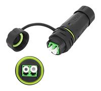 XMSJSIY IP68, adattatore impermeabile LC a LC in fibra ottica, connettore LC duplex, modulo multimodale, presa esterna, impermeabile, a prova di esplosione, Dual Core LC LWL