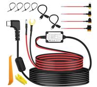 XMSJSIY Kit per Dash Cam Hardwire con Adattatore USB Tipo C, Micro/Mini, Cavo di Alimentazione 12V-24V a 5V, 4 Fusibili e Strumento per Rilevatore Radar Navigatore GPS, 3,5 m