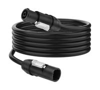 XMSJSIY PowerCON True1, cavo di prolunga AC maschio a femmina, 15 A, 3 pin, 12 AWG, IP65, impermeabile, per luce da palco, schermo LED (1 M/3,2 FT)