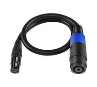 XMSJSIY Speakon a XLR Cavo Audio Jack - Spina Femmina a XLR 3 Pin di Estensione Speaker Con Twist Lock per Amplificatore Pro DJ PA Stage - 0.5M