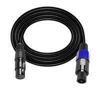 XMSJSIY Speakon a XLR Cavo Audio Jack - Spina Maschio a XLR 3Pin Femminile Speaker Estensione Microfono Con Twist Lock per Amplificatore Pro DJ PA Stage - 1.8M