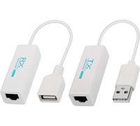 XMSJSIY USB Extender al connettore RJ45, USB 2.0 a RJ45 Ethernet LAN Extender Adattatore di estensione su Cat5e / Cat6 Cavo fino a 200 Meter-656 ft