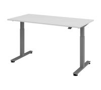 XMST 16 G | 160x80 | Scrivania altezza regolabile elettricamente - Grigio 160x80 regolabile in altezza elettrico
