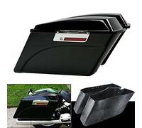 XMT-MOTO Borse laterali rigide con coperchio e chiave per Harley Davidson 1994-2013 Touring, road king, ultra, street glide, electra glide e Softail 1984-2017, nero lucido