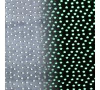 XMwike Tappeto che si illumina al buio, Tappeto fosforescente, tappeti unici per la camera da letto, arredamento carino della camera da letto, Stellina Grigia 200x100cm