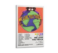 XMXPOSTARS Stampa artistica da parete con motivo "We Love You Tecca" di Lil Tecca, musica pop, per ambienti estetici, 40 x 60 cm, stile cornice