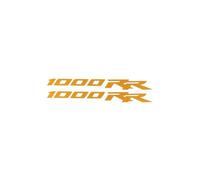 XNASU Personalizzato per CBR 1000RR CBR-1000RR Loghi Casco Serbatoio Pad Adesivi Corpo Borsette Ruote Cerchi Decal Logo Decalcomania Riflettente(Oro)