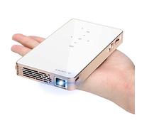 XNASU Proiettore portatile, mini proiettore Android con 2 GB di RAM, 32 GB di ROM, 50 ANSI lumen, compatibile con Android, iPhone, laptop, HDMI, scheda TF, USB e PS4 (bianco)