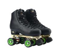 XNEOPP Speed Roller Skate Per Uomo, Scarpe Da Ginnastica Basse, Ruote in PU Resistenti All'usura, Pattini Quad Per Ragazze E Ragazzi, Pattinaggio Estremo Facile Da Maneggiare Strada,Nero,EU/37