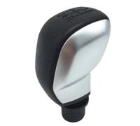 XNERUDX Gear Shifter Universale Compatibile Con Citroen Per C4 MK1 2004 2005 2006 2007 2008 5 Per Speed Cars Cuffia Pomello Cambio Copri Leva Stick Penna(Silver gear knob)