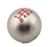 XNERUDX Gear Shifter Universale Compatibile Con Civic Per City Per Fit Per FD2 FN2 EP3 TYPE R DC2 DC5 AP1 AP2 S2000 F20C Leva Del Cambio Pomello A Sfera(Silver 5speed)