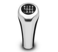 XNERUDX Gear Shifter Universale Compatibile Con Per X1 X3 X5 Per E84 E83 E53 E30 E32 E34 E36 E38 E39 Pomello Del Cambio A 5 E 6 Velocità, Testa A Sfera, Accessori Per Automatico(6 Speed Silver)