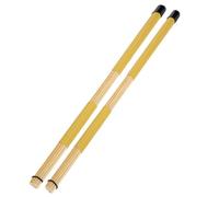 XNHIU Jazz - Bacchette per batteria, bacchette in bambù, per musica jazz e folk (giallo)