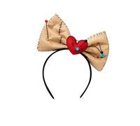 XNHIU Voodoo - Cerchietto per travestimento da strega e dottore con cuore, con fiocco, accessorio spaventoso per costume di Halloween, cosplay, feste