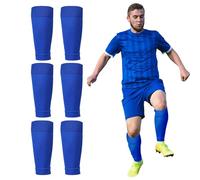 XNIVUIS 3 Paia Calze Calcio Tube, Tubi Unisex-Adulto, Calzettoni da calcio Senior, Scaldamuscolo, Materiale Elastico per Campeggio, Calcio, Corsa e Allenamento, Taglia Unica (Blu)