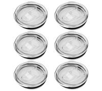 XNIVUIS 6 Pezzi 20 Oz Coppa Coperchi Riutilizzabili Coperchi per Tazze in Vetro, Coperchio di Ricambio Stretto Coperchi per Tazze Anti Polvere Coperchio di Ricambio in Vetro (20 Once)