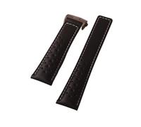 XNJIADVSY Bracciale 19mm 20mm 22m compatibile con cinturino Tag Heuer for orologi da uomo, accessori for cinturini fibbia pieghevole(Black white line,20mm)