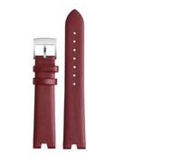 XNJIADVSY Cinturino for orologio in pelle compatibile con Versus Versace Vspci5621 Sci070016 Accessori for cinturino concavo impermeabile resistente al sudore 18mm(Red-steel)