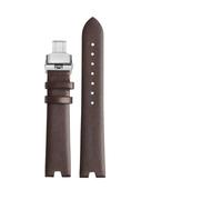 XNJIADVSY Cinturino for orologio in pelle compatibile con Versus Versace Vspci5621 Sci070016 Accessori for cinturino concavo impermeabile resistente al sudore 18mm(Brown-steel-B)