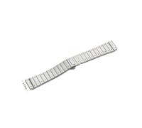 XNJIADVSY Cinturino Sandoz da 21 mm compatibile con Cartier Santos WHSA0007 WSSA0009 Whsa0010 cinturino for orologio uomo accessori in acciaio inossidabile(Silver)