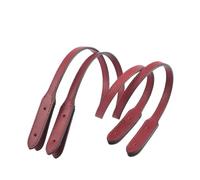 XNJIADVSY Compatibile con 2 Cinturini for Borse Rivetti, Lunghezza 73 cm, Manico in Pelle, Tracolla Staccabile, Accessori Fai da Te di Ricambio(The Palm is Wine-Red)