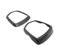 XNJIADVSY Compatibile con Fiat Abarth 595 695 2017-2025 ABS Nero Lucido Logo Decorazione Anello Anteriore e Posteriore Logo Copertura Adesivi for Auto(Glossy Black)