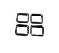 XNJIADVSY Compatibile con Hummer H2 03-07 ABS Fibra di Carbonio/Argento Copertura Interruttore Serratura portiera Auto Adesivo Cornice Decorativa Accessori Auto(B-Carbon Fiber)