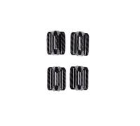 XNJIADVSY Compatibile con Hummer H2 03-07 ABS Fibra di Carbonio/Argento Copertura Interruttore Serratura portiera Auto Adesivo Cornice Decorativa Accessori Auto(A-Carbon Fiber)