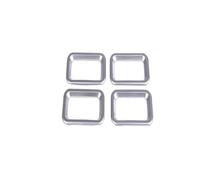 XNJIADVSY Compatibile con Hummer H2 03-07 ABS Fibra di Carbonio/Argento Copertura Interruttore Serratura portiera Auto Adesivo Cornice Decorativa Accessori Auto(B-Silver)