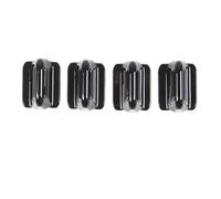 XNJIADVSY Compatibile con Hummer H2 03-07 ABS Fibra di Carbonio/Argento Copertura Interruttore Serratura portiera Auto Adesivo Cornice Decorativa Accessori Auto(A-Black)