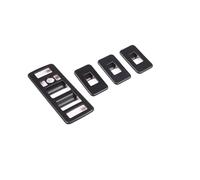 XNJIADVSY Compatibile con Land Rover Range Rover Vogue L405 2013-2017 ABS Pulsante di Sollevamento del Vetro del finestrino dell'auto Adesivo Decorativo for Cornice Accessori for Auto(Matte Black)