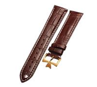 XNJIADVSY Compatibile con orologio da uomo Vacheron Constantin cinturino in pelle di vacchetta VC Inherit Art Master Series 18 mm 19 20 21(Red Black,18mm)