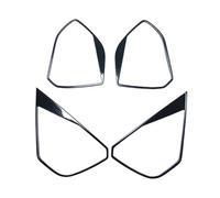 XNJIADVSY Copertura Decorativa for Altoparlanti da portiera, con Paillettes, Accessori in Metallo for Interni, Compatibile con Peugeot 3008 e 5008 GT dal 2017 al 2023(Black Brushed)