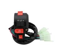 XNJIADVSY Moto ATV Scooter Start Stop Interruttore Luce Pulsante Indicatori di direzione Tromba Compatibile con 50-250cc 22mm Manubrio Universale