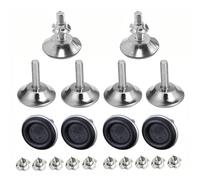 XNJIHWA 10 Pezzi Piedini per Mobili M8x29x40mm Piedini in Metallo Livellatori per Mobili Piedini Tavoli Regolabili con T-Nuts per Mobili,Tavoli,Sedia,Armadio