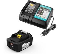XNJTG 5,5Ah 18V Batteria per Mak 18V con Caricabatterie DC18RC per Mak BL1850 BL1850B BL1860 BL1860B BL1840 BL1830 LXT400 DC18RC DC18RA DC18RD