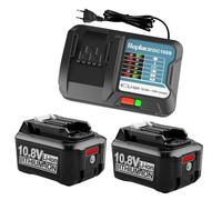 XNJTG Batteria 12V 4,0 Ah BL1041B BL1016 di ricambio per Makita con caricatore DC10SB DC10WD compatibile con batterie Makita 10,8 V/12 V BL1021B BL1016 BL1040B BL1020B
