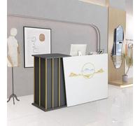 XNKLPY Bancone Reception Accoglienza con Cassetto Serratura, Bancone Cassa per Negozio Reception, Mobili da Ufficio Reception per ufficio Commercio Negozi di Abbigliamento C 120cm