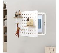 XNKLPY Copri Quadro Elettrico Coperchio Decorativo per Scatola Contatori con Ripiano Coperchio in Legno per Scatola Fusibili, Piastra di Copertura per Interruttore Copri Cassaforte B 50x40cm