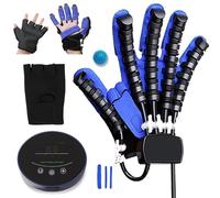XNKLPY Guanti Robot per Riabilitazione delle Mani, Mano Fisioterapia Attrezzi per Ictus Emiplegia, Guanti per Artrite Trainer per Riabilitazione Fisioterapica(Size:XXL Destro,Color:Blu)