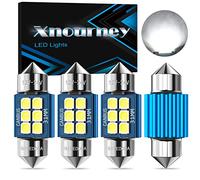 Xnourney DE3175 - Lampadina LED DE3021 DE3022, 31 mm, 12 V 24 V, CANBUS senza errori, per interni Dome Light Map Light Targa Luce di cortesia 6500 K, confezione da 4