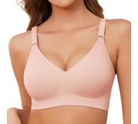 Xnova Donna Reggiseno Senza Ferretto con Cuscinetti, Stretch Leggero Reggiseni di Base Spalline Regolabili Senza Schienale, Comfort Intimo Bralette Invisibile Elasticizzato