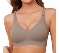 Xnova Donna Reggiseno Senza Ferretto con Cuscinetti, Stretch Leggero Reggiseni di Base Spalline Regolabili Senza Schienale, Comfort Intimo Bralette Invisibile Elasticizzato
