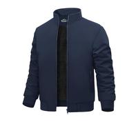 Xnova Giubbotto Invernale Uomo Leggero Giacca Bomber Uomo Militare Impermeabile Caldo Giubbino in Pile Antivento Casual Jacket Giubbotto da Lavoro con Zip e Tasche