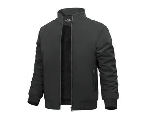 Xnova Giubbotto Invernale Uomo Leggero Giacca Bomber Uomo Militare Impermeabile Caldo Giubbino in Pile Antivento Casual Jacket Giubbotto da Lavoro con Zip e Tasche