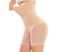 Xnova Mutande Guaina Contenitiva Donna Vita Alta Intimo Shorts Modellante, Pantaloncini Anti sfregamento Sottogonna, Mutandine Boxer Pancera Post Parto Shapewear (1 pz Beige, XL)