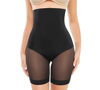 Xnova Mutande Guaina Contenitiva Donna Vita Alta Intimo Shorts Modellante, Pantaloncini Anti sfregamento Sottogonna, Mutandine Boxer Pancera Post Parto Shapewear (1 pz Nero, M)