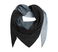Xnova Sciarpa Donna Triangolo Caldo Cotone Morbido Leggero, Confortevole Coprispalle a Maglia Scialle Foulard Elegante Multifunzionale Wrap Autunno Invernale 120 * 200cm (Nero-grigio)
